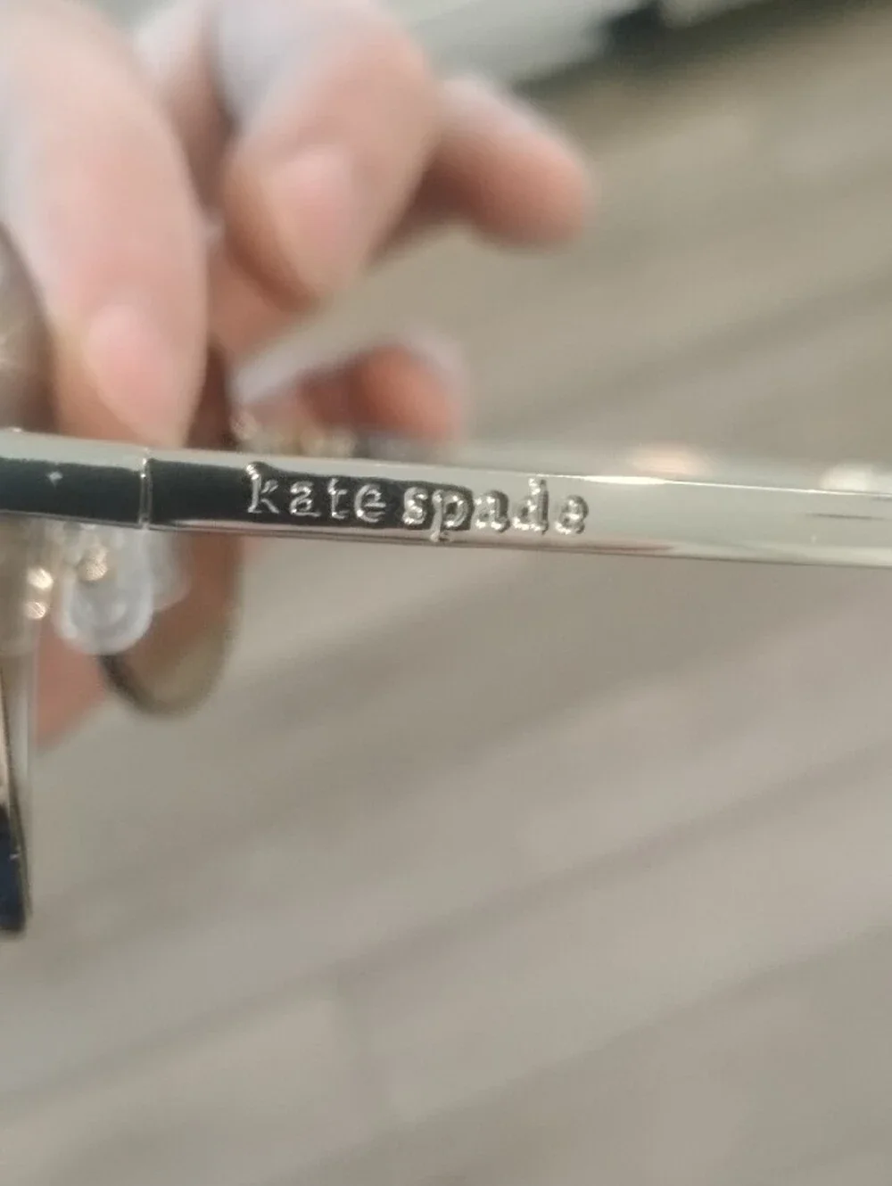 kate spade Emmaline Gold Aviator Sunglasses with Green Gradient Lenses